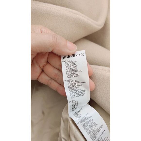 REISS Sicily Wool Blend Mid Length Coat US10 - Picture 12 of 12